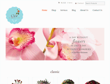 Tablet Screenshot of cleaflowerboutique.com